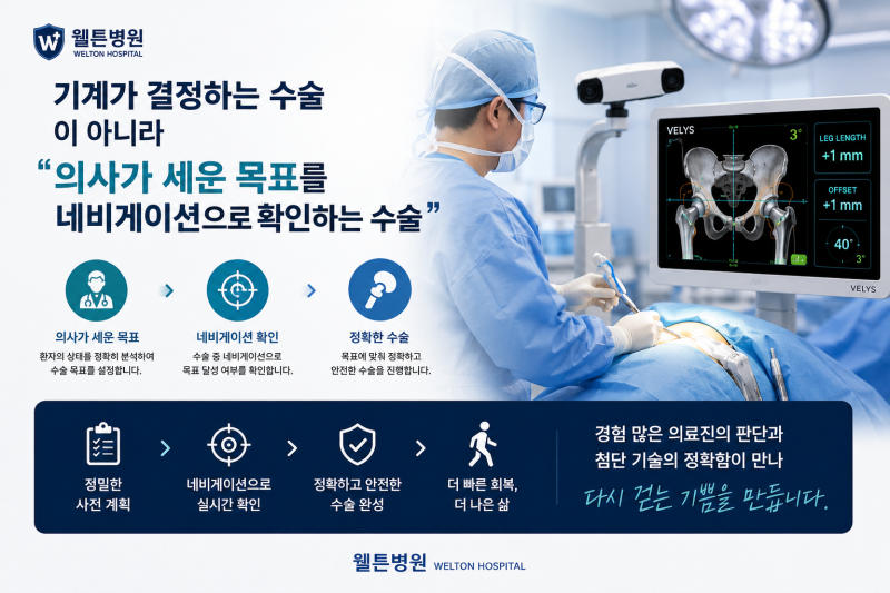 고관절 인공관절수술 이제는 "수술"보다 "회복"까지 생각해야 합니다.