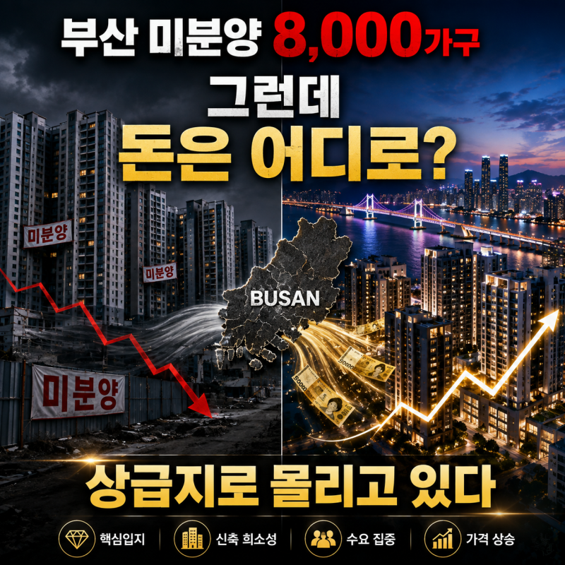 부산 미분양 8,000가구인데 왜 해운대·수영 아파트는 다를까?