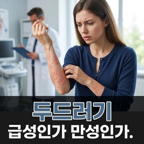 두드러기 원인부터 치료법까지, 급성인지 만성인지 구별하는 법