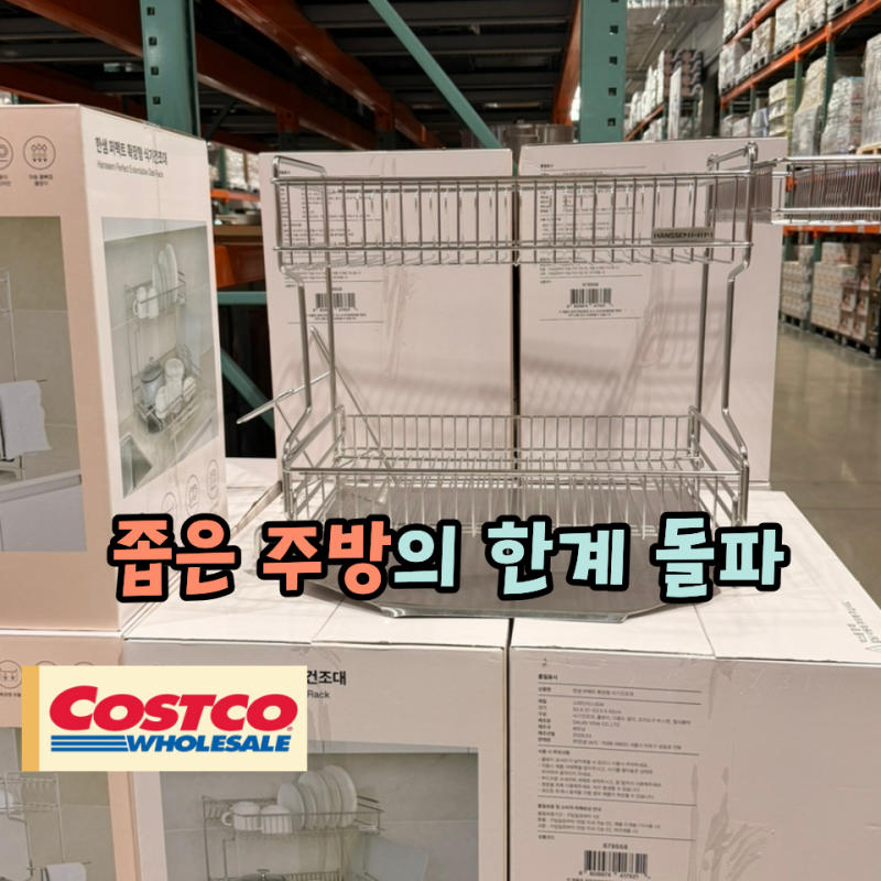 "아직도 1단 쓰세요?" 코스트코 2단 식기건조대, 주방에서 결국 "이것"이 사라졌어요