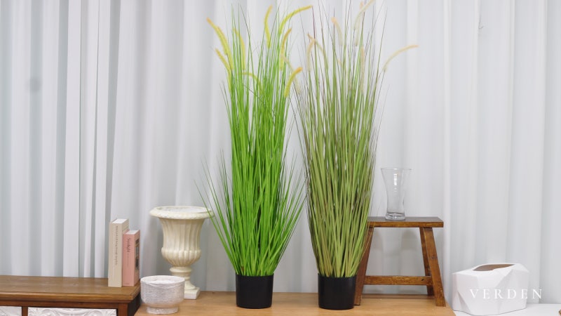 캣테일 그라스 포트 120cm 2color｜대형 조화화분 인조식물 플랜테리어