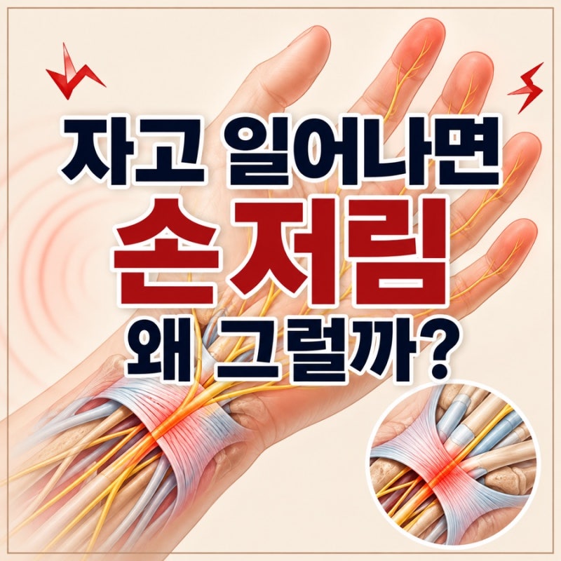 자고 일어나면 손저린 이유, 손저림 어느 손가락인지 중요하다