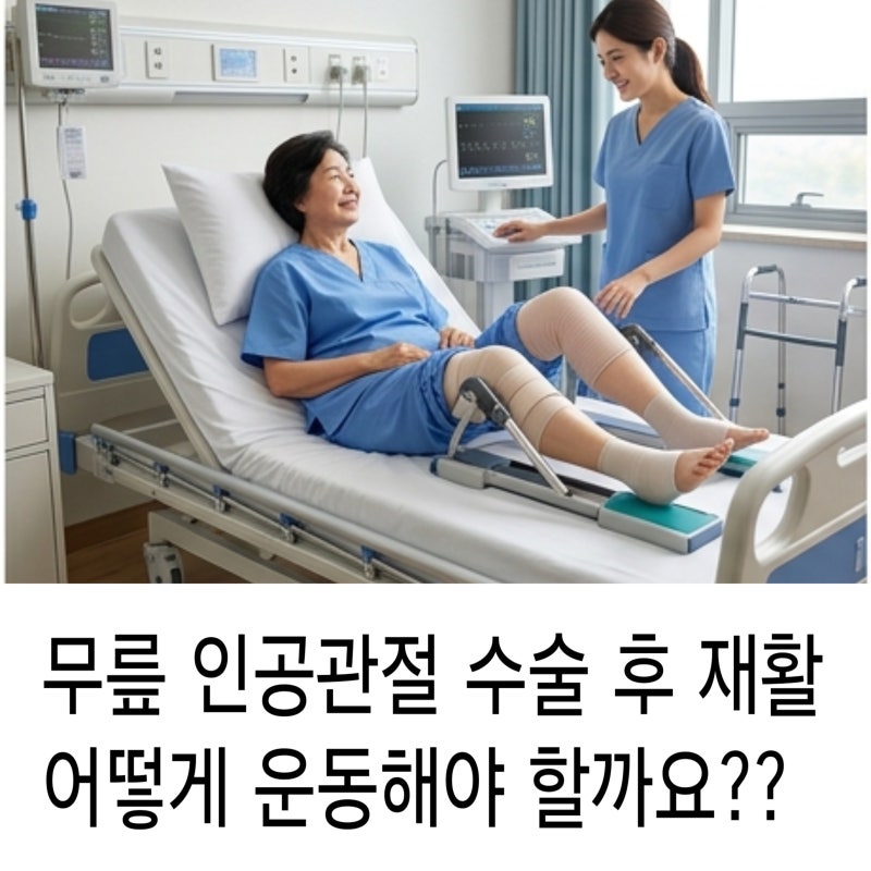 노인 무릎 인공관절 수술은 했는데 바로 운동하는게 맞아요? 수술 후 운동 접근 방법 공유