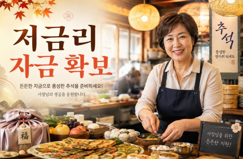고금리 대출 쓰지 마세요 추석 전 소상공인 저금리 자금 신청방법연 2.96%대 정책자금 + 지역 ....