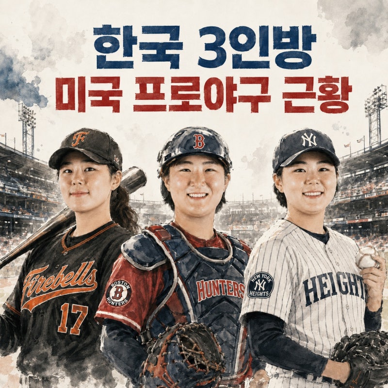 박주아 타율 0.381, 김현아·김라경 미국 여자프로야구 근황은?