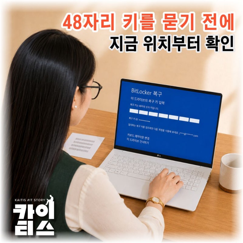 BitLocker 복구키 확인과 백업 방법, 요구하기 전에 미리 저장하기