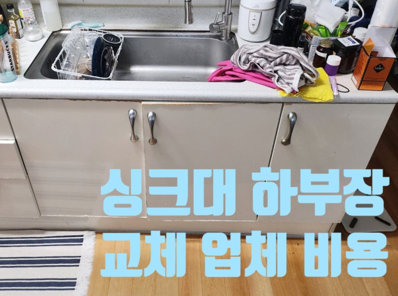 싱크대 하부장 문짝 교체 비용 주방 리폼 업체 견적