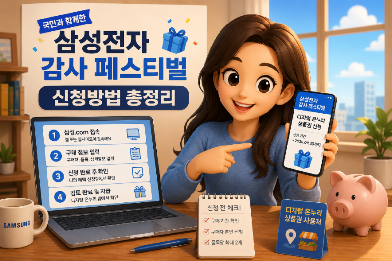 삼성전자 감사 페스티벌 신청방법 총정리