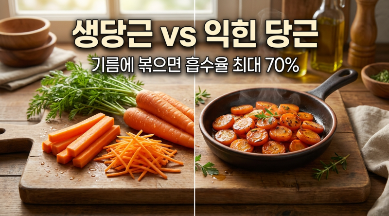당근은 생으로 먹어야 할까, 익혀 먹어야 할까?