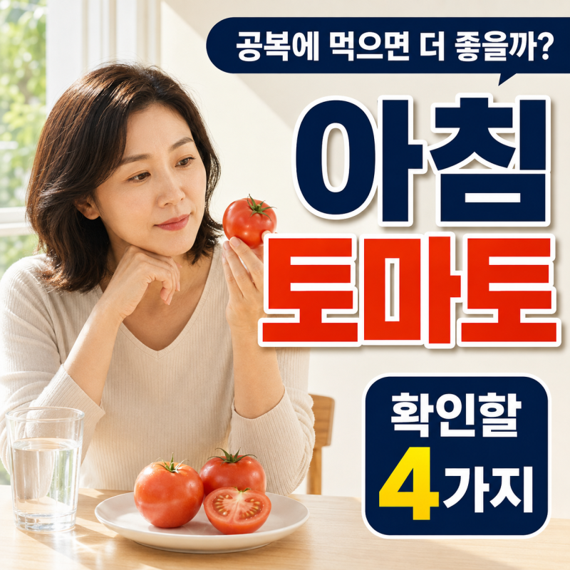 “아침 공복에 먹으면 더 좋을까?” 공복토마토·토마토효능 제대로 보는 법 4가지