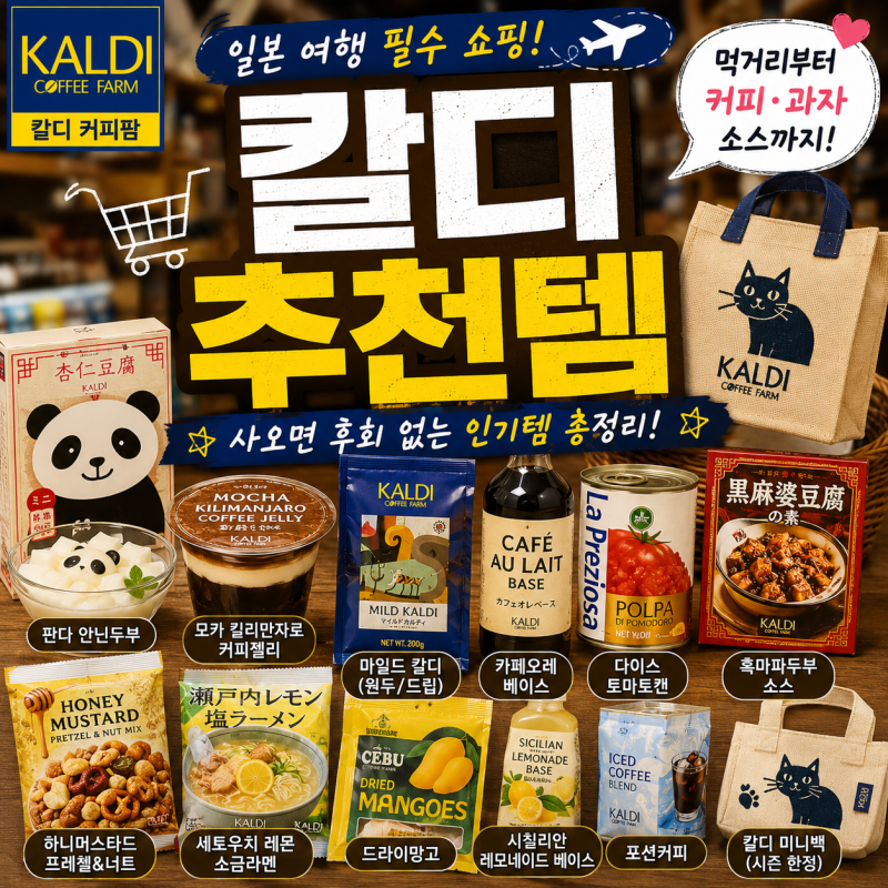 칼디 추천템, 일본 여행에서 꼭 사볼 만한 쇼핑리스트 총정리