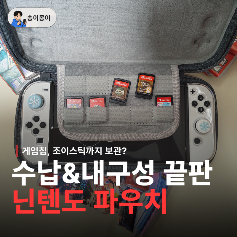 닌텐도 스위치2 파우치 추천, 생활기스부터 보관까지 루닉 케이스 사용후기