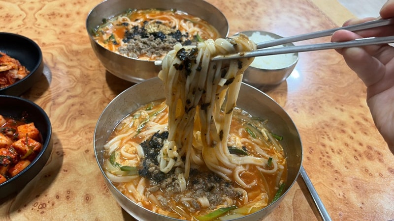 강릉 장칼국수 벌집 주말 웨이팅없이 먹은 후기
