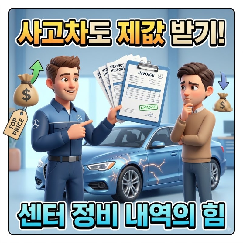 사고 이력 차 중고차 제값 받기: 센터 정비 내역으로 감가 세이브