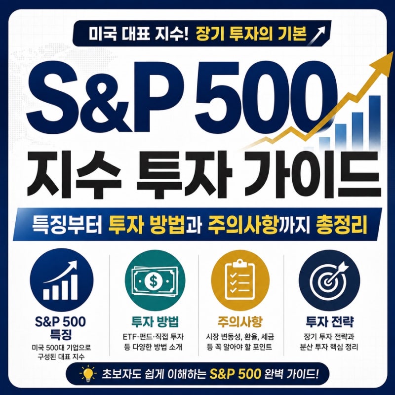S&P 500 지수 투자 가이드: 특징부터 투자 방법과 주의사항까지 총정리