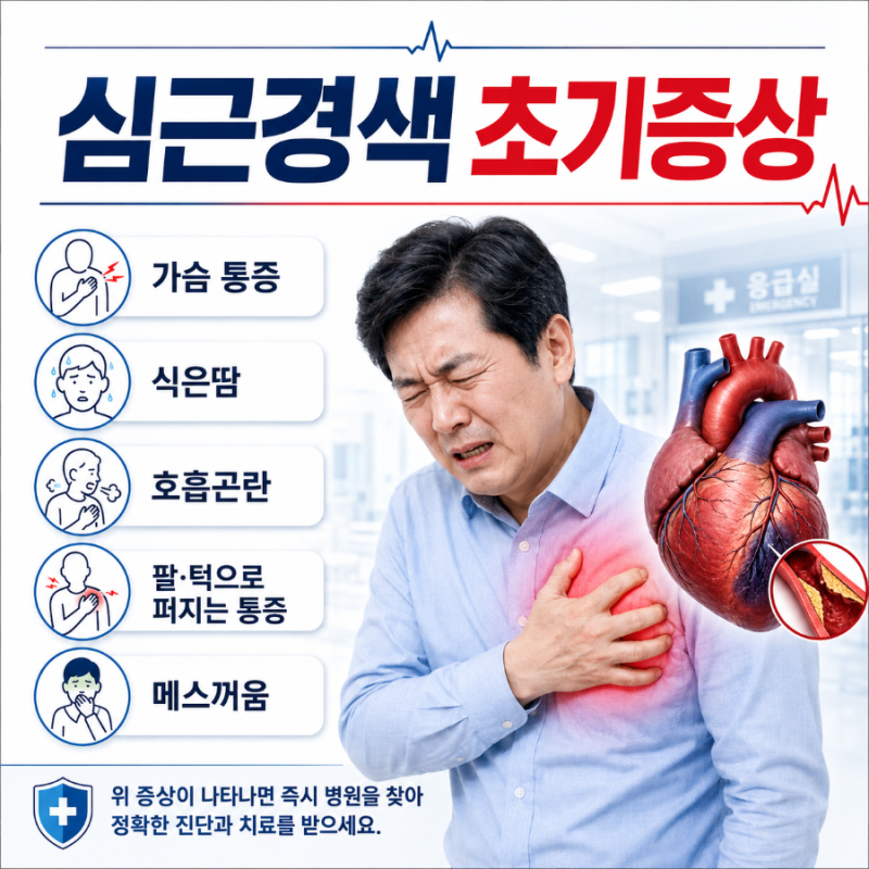 심근경색 증상, 원인, 검사, 치료, 가슴 통증, 스텐트, 예방 등 핵심정리