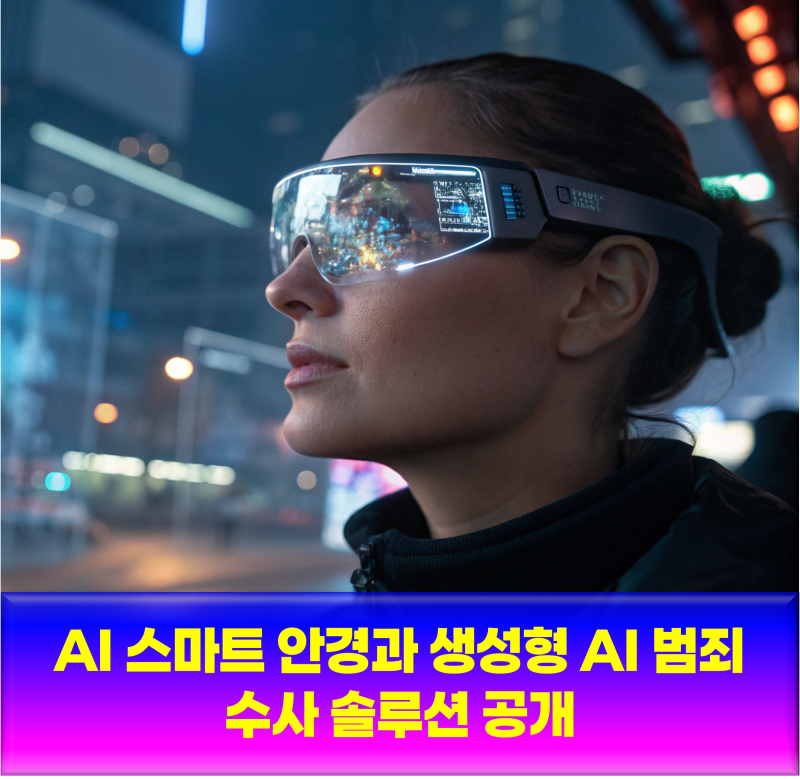 AI 스마트 안경과 생성형 AI 범죄 수사 솔루션 공개