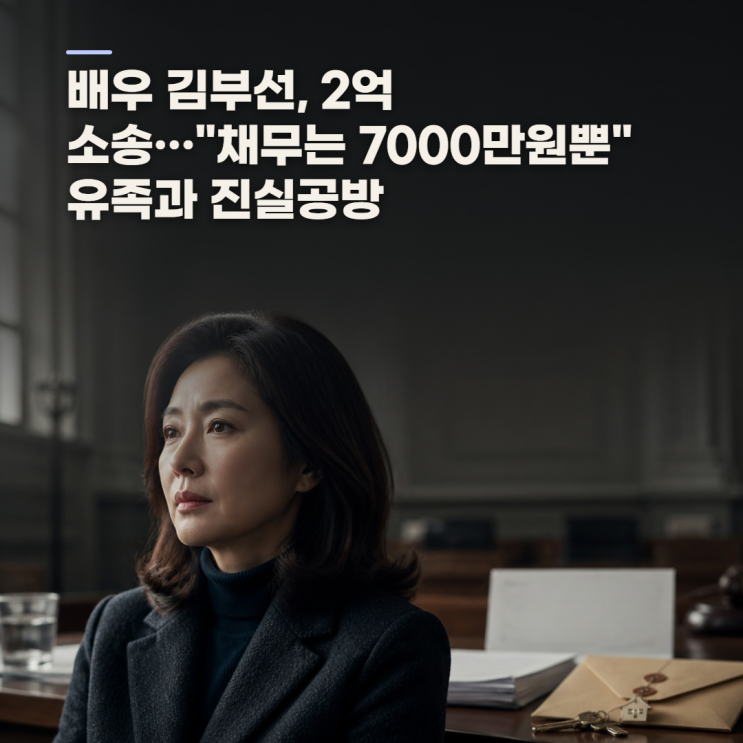 <b>김부선 대여금 소송</b>, 2억 원대 송금 내역의 쟁점 정리