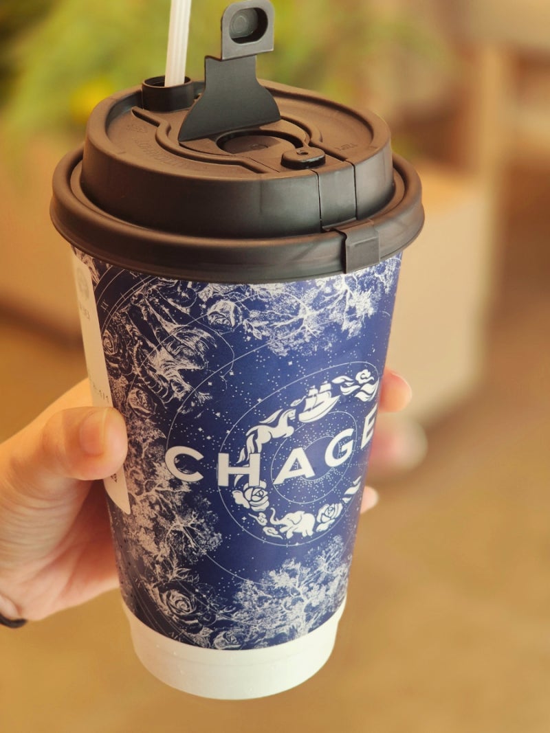 차지 CHAGEE 건대 장원영 밀크티 카페 메뉴 가격 맛 솔직후기