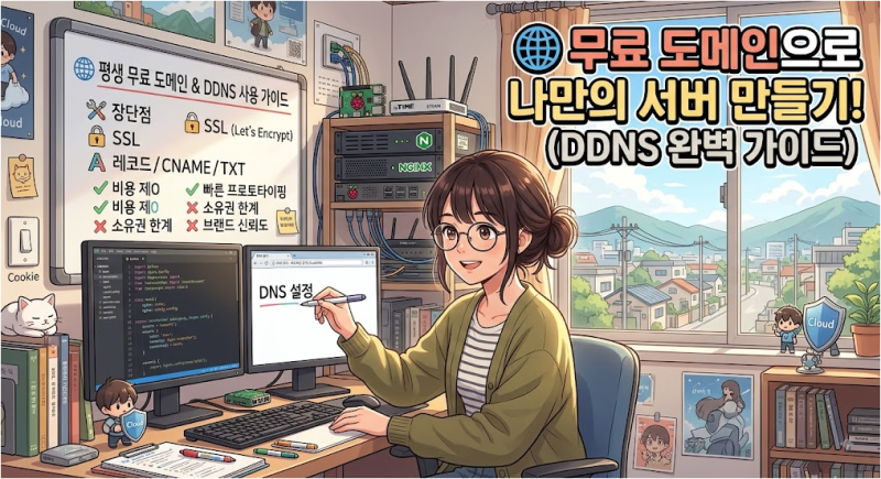 서버 비용 아끼는 평생 무료 도메인 & DDNS 완벽 가이드: 장단점과 추천 서비스 비교