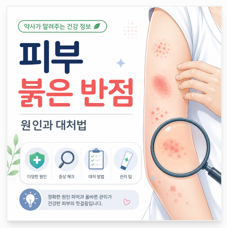 피부에 붉은 반점이 생겼다면? 가려움 여부로 알아보는 원인 6가지