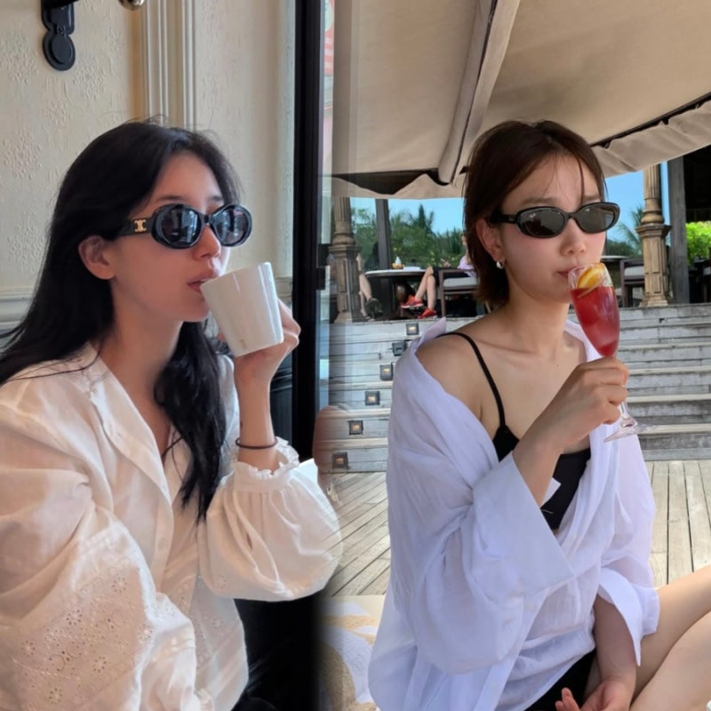 Even Best Friends Have Different Sunglass Tastes! Jang Hee-ryung's Ray-Ban vs. Suzy's Celine Sunglasses