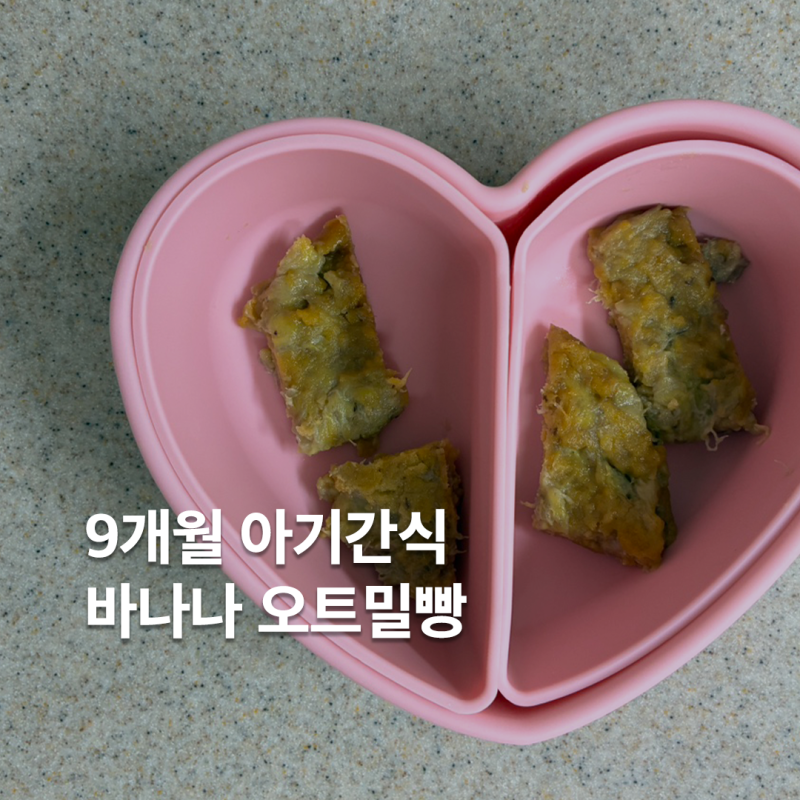 9개월 아기간식 레시피 바나나오트밀빵