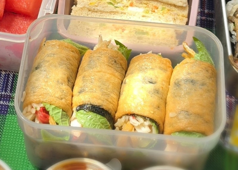돌돌 말아 더 맛있는 롤유부초밥, 간단 도시락 메뉴