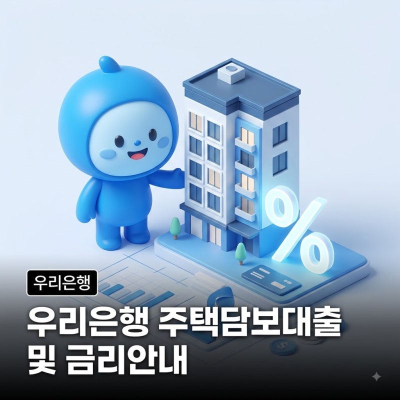 우리은행 8월 주택담보대출 금리 총정리("제일 중요한 건 흔들리지 않는 마음") – 우리아파....