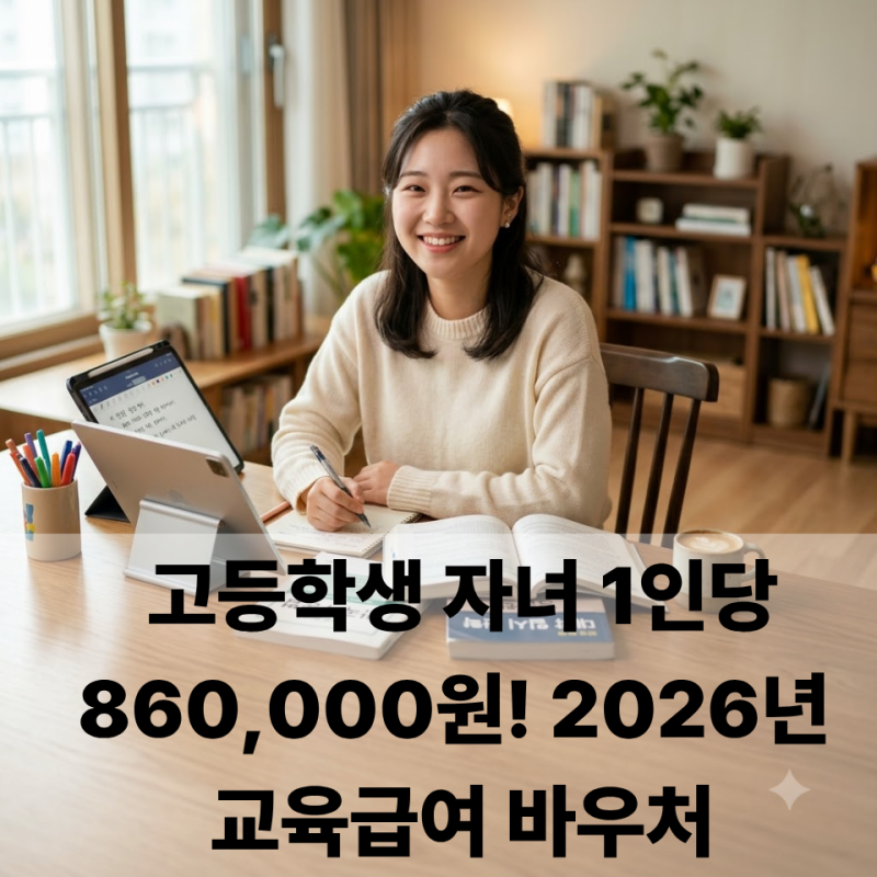 교육급여 바우처 사용처 총정리! 초등 50만·중등 69만·고등 86만 원 학원비 결제될까?