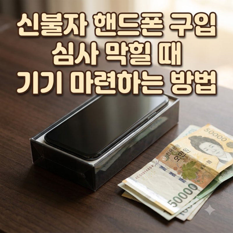 신불자 핸드폰 구입, 심사 막힐 때 기기 마련하는 방법