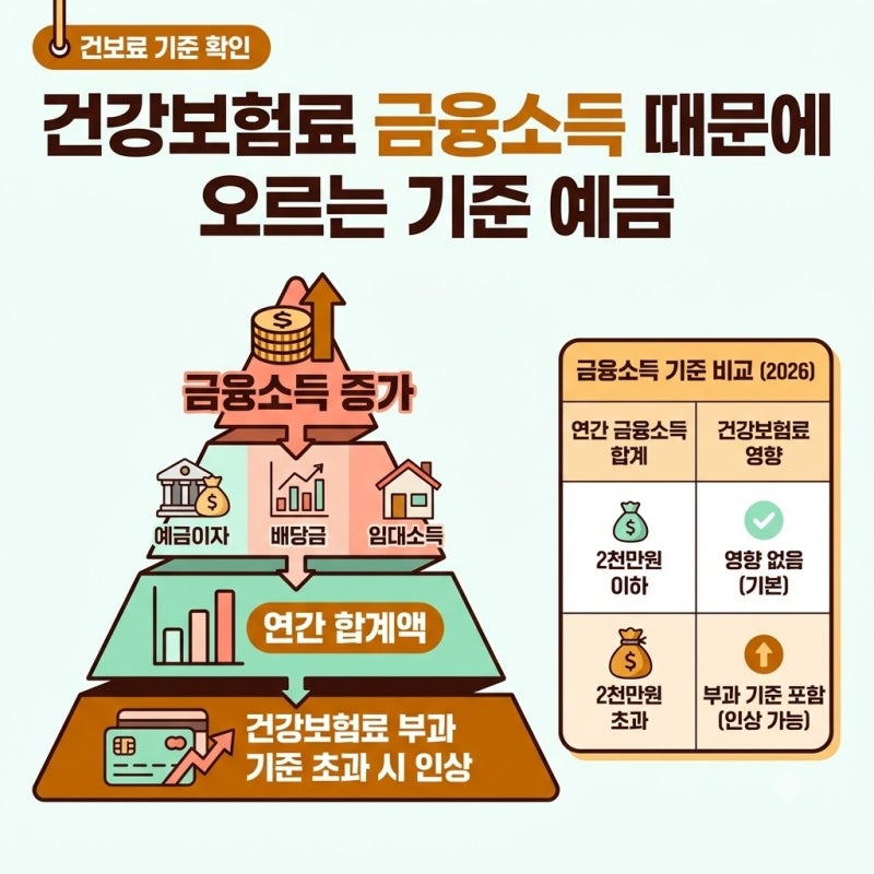건강보험료 금융소득 때문에 오르는 기준 예금이자 얼마부터 영향 있을까, 진짜 핵심은 따로....