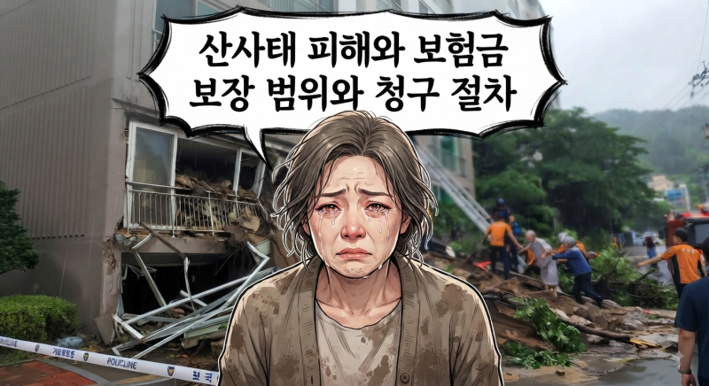 산사태로 집이 무너졌다면 보상받을 수 있을까? 보험금·재난지원금 기준 총정리
