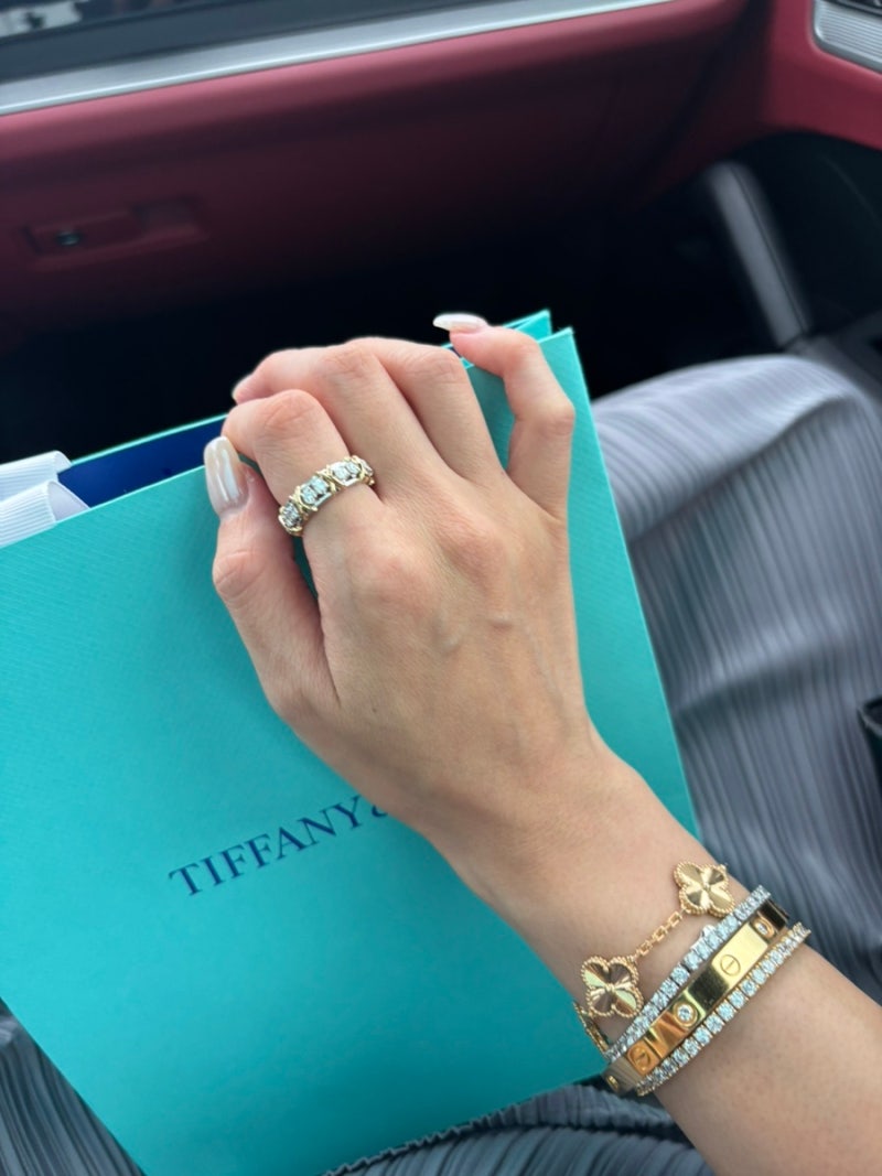 티파니 tiffany 잔슐럼버제 식스틴 스톤링 오리지널 사이즈 구매 후기, 가격, 착샷, 고현정반지....