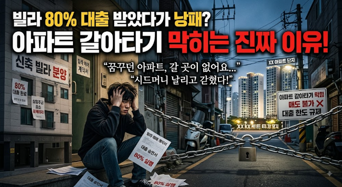 빌라 80% 대출받았다가 낭패? 아파트 갈아타기 막히는 이유
