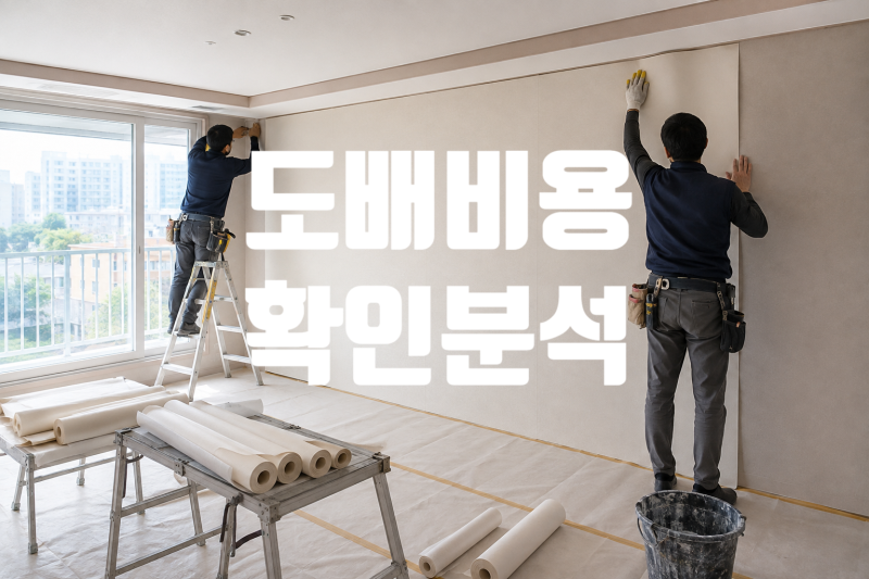아파트 도배 비용 얼마일까? 24평·32평 합지·실크 견적 비교 |