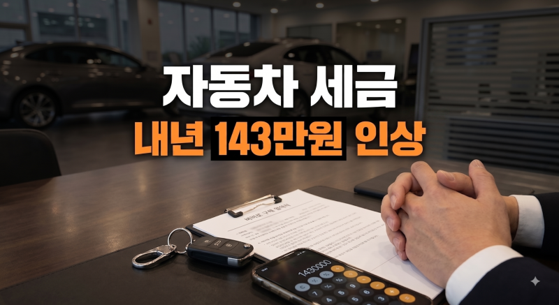 "올해 계약 안 하면 143만 원 손해" 전기차·하이브리드 세금 인상 비상