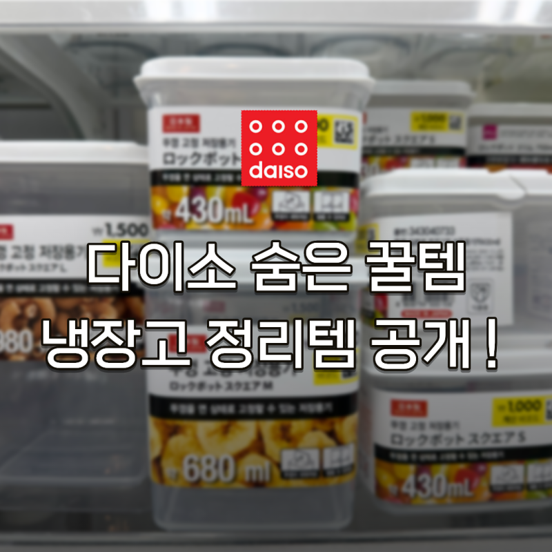 다이소 직원도 무조건 쟁여둬요. 살림 고수 만들어 주는 냉장고 정리템 4가지