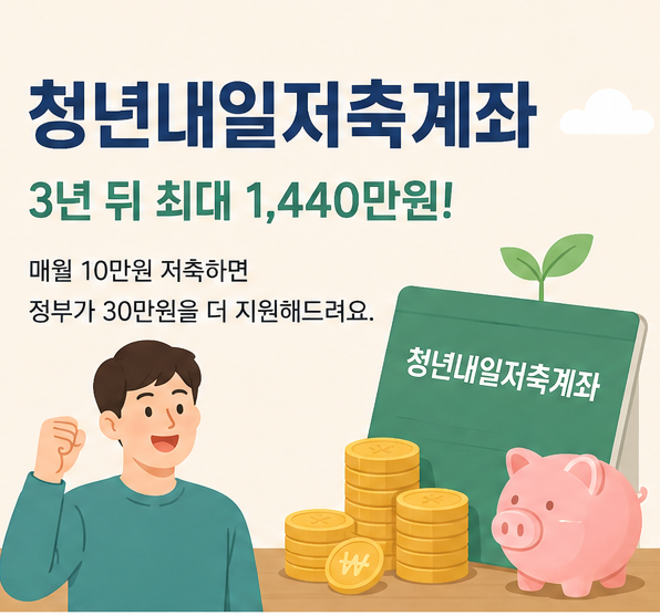 청년내일저축계좌 신청, 조건, 만기 한번에 알아보기