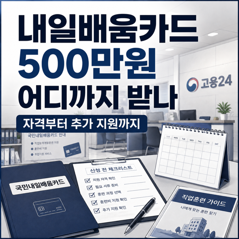 내일배움카드 사용법 모르고 아무 과정이나 골랐다간 내 돈 더 나갈 수도 있다