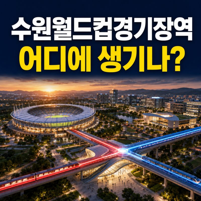 수원월드컵경기장역 어디에 생기나? 신분당선·동탄인덕원선 환승과 우만 테크노밸리