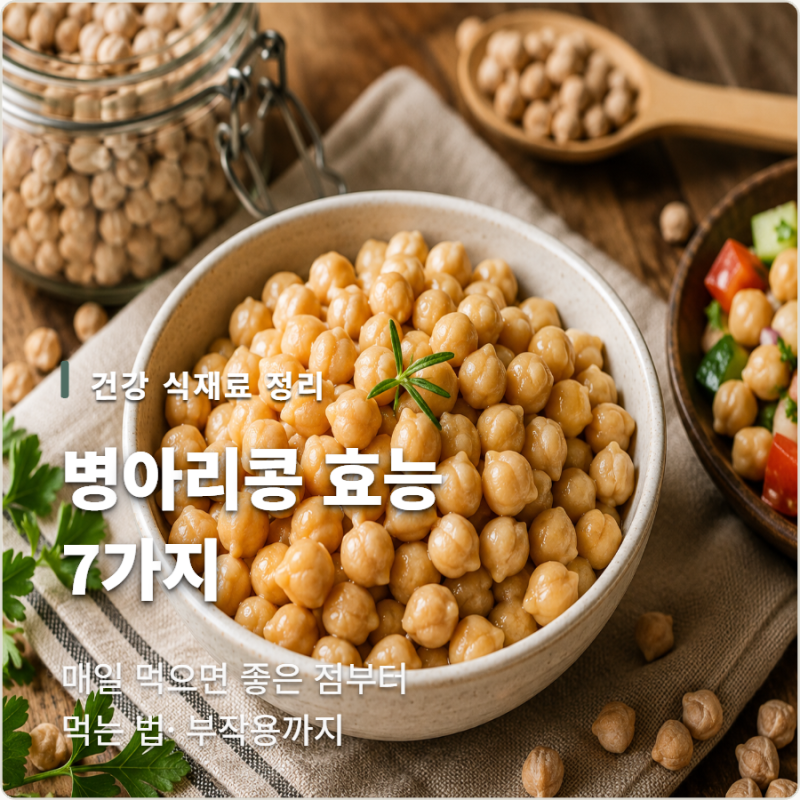 병아리콩 효능 7가지! 매일 먹으면 좋은 점과 부작용 총정리
