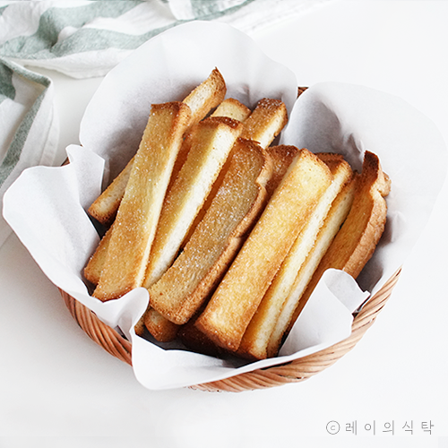 간단한 식빵 요리 식빵 러스크 만들기 오븐 레시피