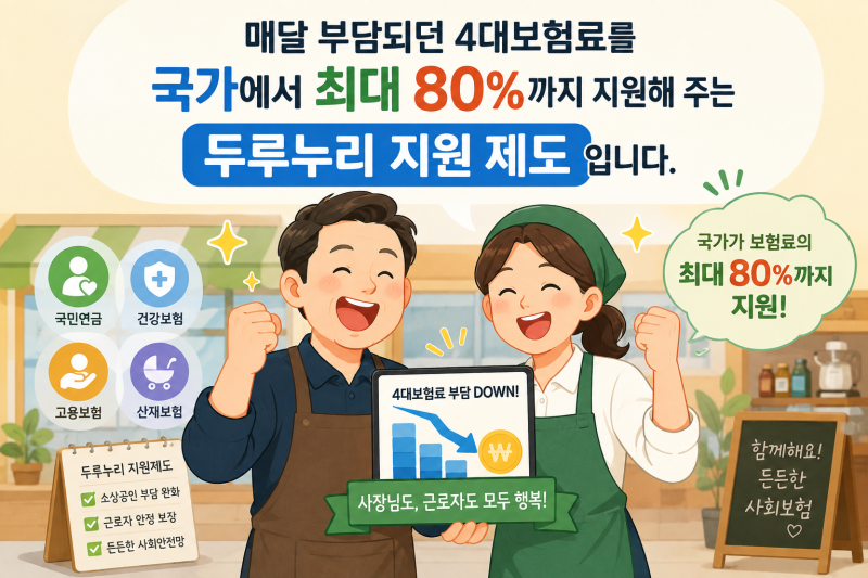 두루누리 사회보험료 지원 총정리! 월 16만 원 아끼는 핵심 비법