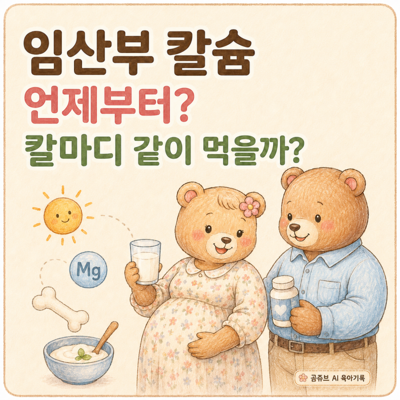 임산부 칼슘 언제부터? 마그네슘 비타민D 칼마디 같이 먹어야 할까