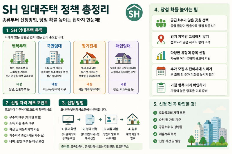 SH임대주택 (행복주택,국민임대,장기전세,매입임대)
