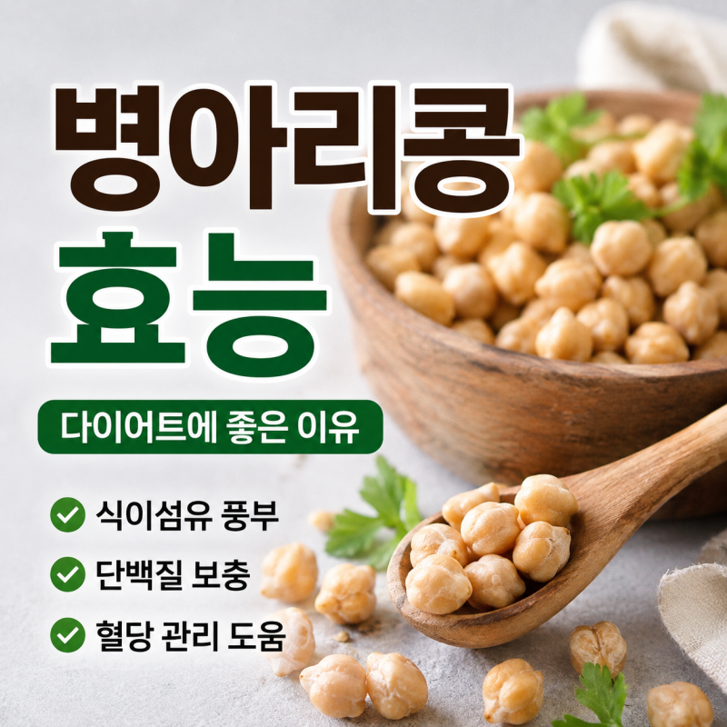 병아리콩 효능, 다이어트할 때 자꾸 배고프다면 이렇게 먹어보세요