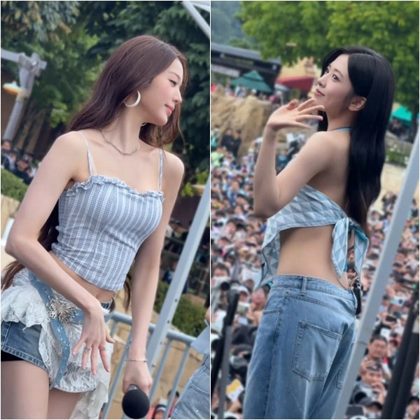 여름 바캉스룩 뭐 입지? 아이브가 캐리비안베이에서 보여준 멤버별 스타일링 참고