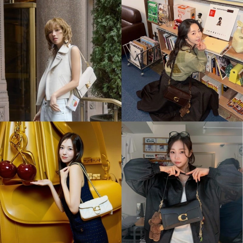 ‘한물간 줄 알았는데..’ 2030 여자 연예인들이 다시 든 코치 크로스백