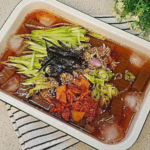 정호영 도토리묵사발 레시피 냉면육수로 간단하게 만들기